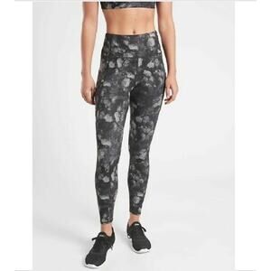 Athleta Rainer Printed Supersonic Tight Yoga Fitness Pant Legging Sporty Fitness